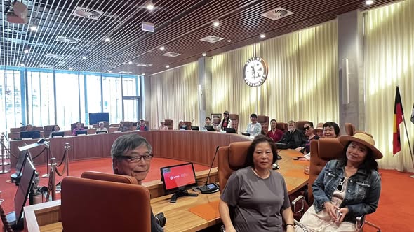 Council chamber civic visit
